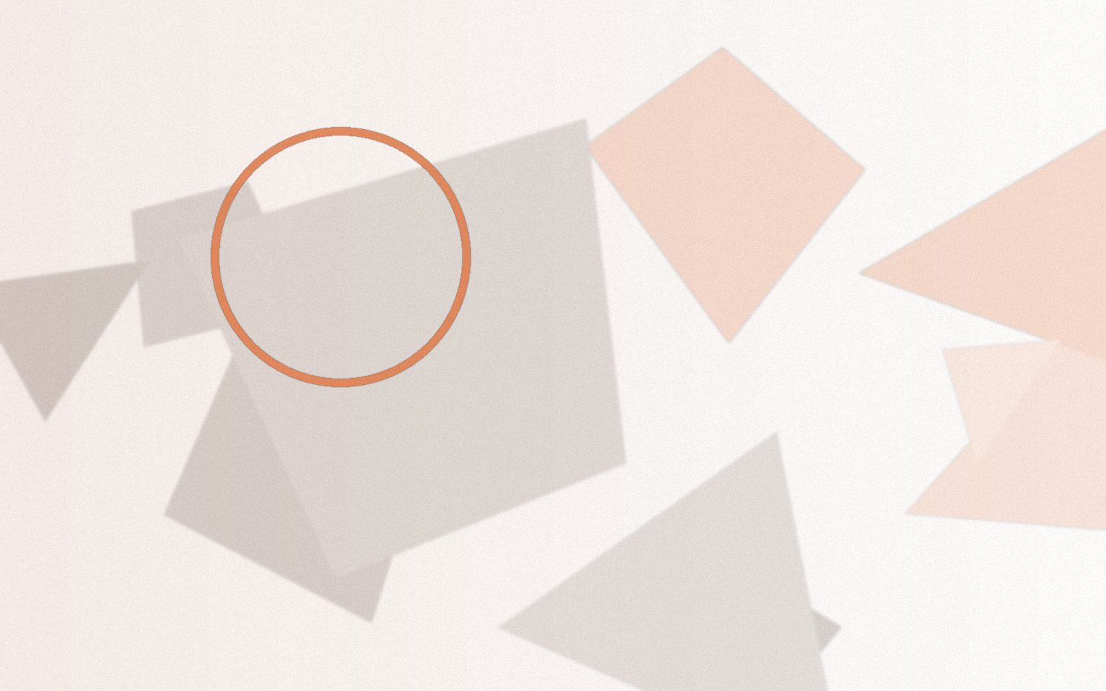 Structured brand-toned abstract composition representing the AssembleField Collective services process